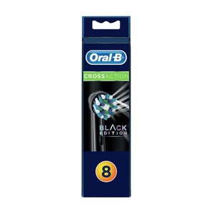 Oral-B CrossAction Black Power Toothbrush Heads x 8 One Size
