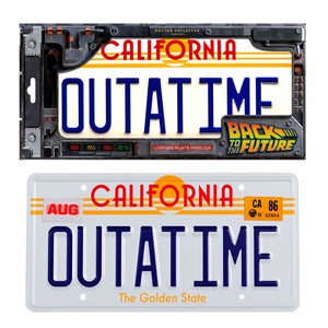Doctor Collector Back to the Future Outatime License Plate Replica