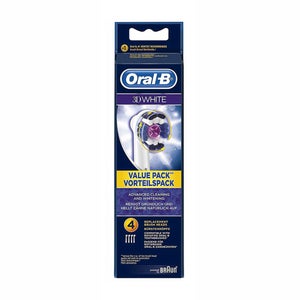 Oral-B 3D White Power Toothbrush Refill Heads x 4 One Size