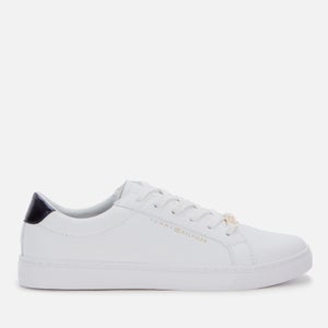 Tommy Hilfiger Women's Venus Leather Essential Trainers - White