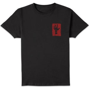 Sea Of Thieves White Hand Pocket Unisex T-Shirt - Black