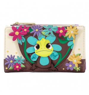 Loungefly Disney Tangled Pascal Flower Flap Wallet