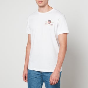 GANT Archive Embroidered Logo Cotton-Jersey T-shirt