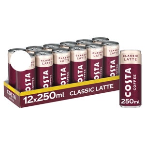 Costa Coffee Classic Latte Iced Coffee 12 x 250ml