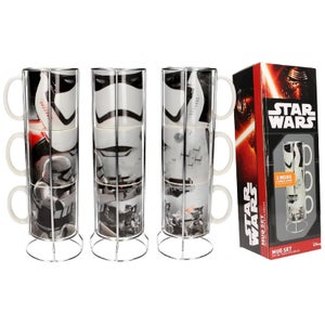 Star Wars Stackable Ceramic Mugs 3pk Stormtroopers Set E7