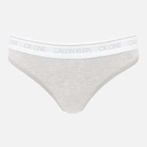 Calvin Klein Women's New Ck One Thong - Grey Heather