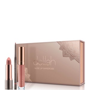 delilah Nude Lip Wardrobe Holiday Collection (Worth £66.00)