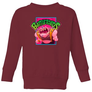 Battletoads Pork Shank Kids' Sweatshirt - Burgundy
