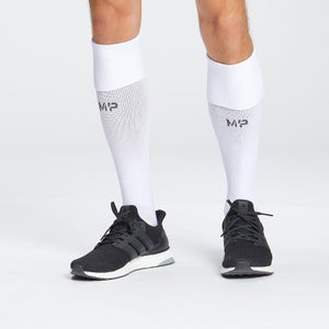 Vysoké futbalové ponožky MP – biele