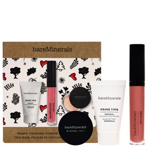 bareMinerals Sets Primer, Finishing Powder & Lip Lacquer Trio