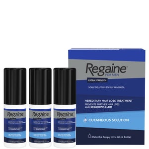Regaine for Men Extra Strength Scalp Solution (3 Month Supply) 3 x 60ml