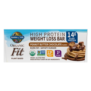 Organic Fit Riegel auf pflanzlicher Basis - Peanut Butter Schokolade - 12 Riegel