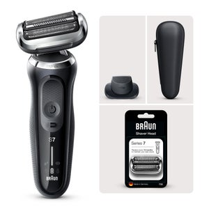 Braun Series 7 Electric Shaver with Precision Trimmer and Shaver Head Replacement Bundle