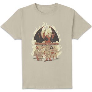 Dungeons & Dragons D&D Cartoon The Party Unisex T-Shirt - Weiß Vintage Wash