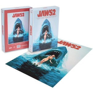 Jaws 2 Classic Movie Poster 1000pc Puzzle - Zavvi Exclusive