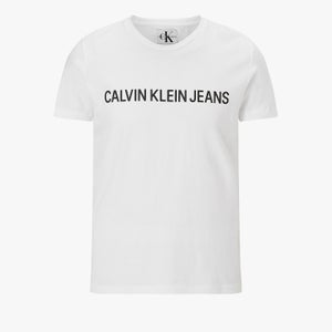 Calvin Klein Jeans Men's Core Institutional Logo T-Shirt - Bright White
