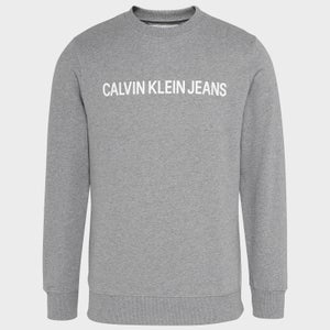 Calvin Klein Jeans Men's Core Institutional Logo Sweatshirt - Grey Heather