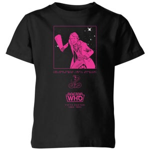 Doctor Who 5th Doctor Kids' T-Shirt - Zwart