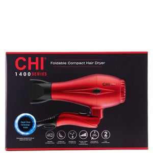 CHI 1400 Series Foldable Compact Hair Dryer - Red