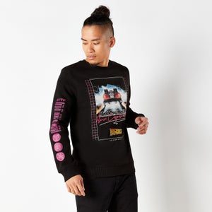 Back To The Future Flux Capacitor 80s Sweatshirt - Black