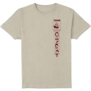 The Goonies Retro Cover Unisex T-Shirt - Weiß Vintage Wash