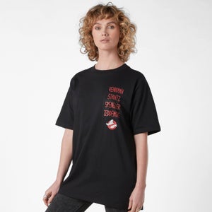 Ghostbusters Name Tags Oversized T-Shirt Grande Taille - Noir