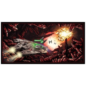 Star Wars "The Falcon on Crait" Lithograph by Derek Payne