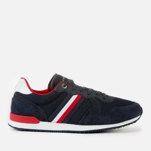 Tommy Hilfiger Men's Iconic Material Mix Running Style Trainers - Desert Sky