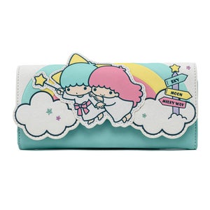 Loungefly Sanrio Little Twin Stars Rainbow Cloud Tri-Fold Wallet