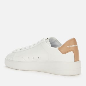 Golden Goose Women's Purestar Leather Chunky Trainers - White/Beige