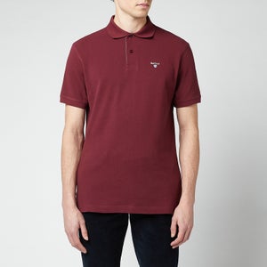 Barbour Men's Tartan Pique Polo Shirt - Ruby