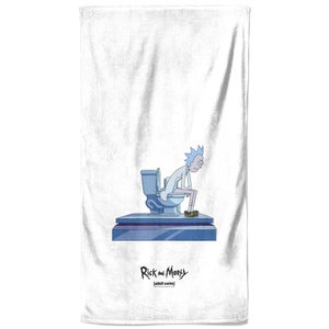 Rick and Morty King Of Shit Toilet Beach Towel