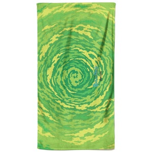 Rick and Morty Portal All Over Pattern Beach Towel