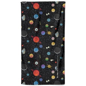 Rick and Morty Space Pattern Beach Towel