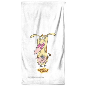 Cow and Chicken Embarassed Cow Bath Towel