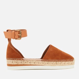 See By Chloé Women's Glyn Leather Espadrilles - Tan
