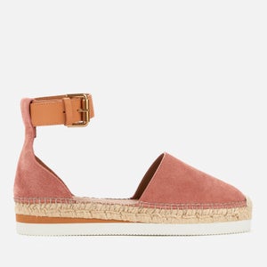 See By Chloé Women's Glyn Leather Espadrilles - Pink