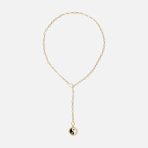 Wilhelmina Garcia Women's Yin/Yang Necklace - Gold/Black/White