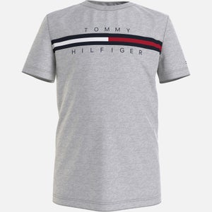 Tommy Hilfiger Boys' Colourblock T-Shirt - Light Grey Heather