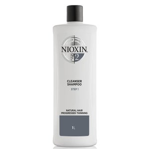 Nioxin System 2 Cleanser Shampoo for Natural Hair with Progressed Thinning 33.8 oz