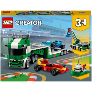 LEGO Creator : Le transporteur de voitures de course 3 en 1 (31113)