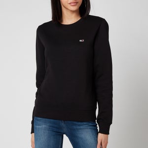 Tommy Jeans Women's Regular Fleece Sweatshirt - Black