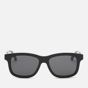 Gucci Men's Acetate Frame Sunglasses - Solid Black