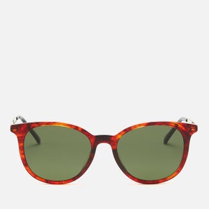 Gucci Men's Acetate Frame Sunglasses - Shiny Red Havana
