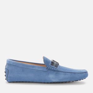 Tod's Men's Gommino 122 Suede Driving Shoes - Blue