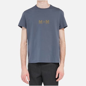 Maison Margiela Men's M M Logo T-Shirt - Steel Blue