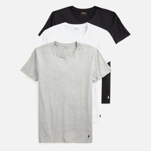 Polo Ralph Lauren Men's Cotton 3-Pack Crewneck T-Shirts - White/Black/Andover Heather