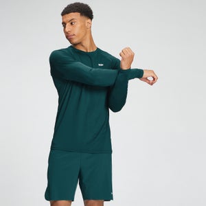 Camiseta de manga larga de entrenamiento Essentials para hombre de MP - Verde azulado intenso