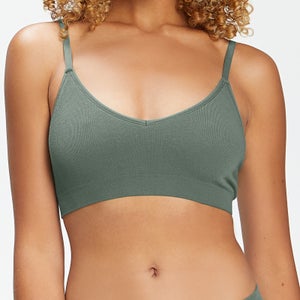 MP Women's Composure Seamless V-Neck Bralette - Cactus Green