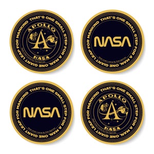 NASA Moon Token Coaster Set